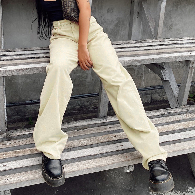 Casual Wide Leg Jeans