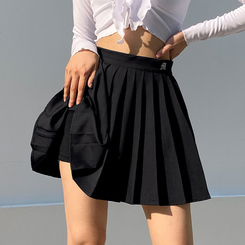 White Pleated Skirt