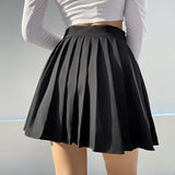 White Pleated Skirt