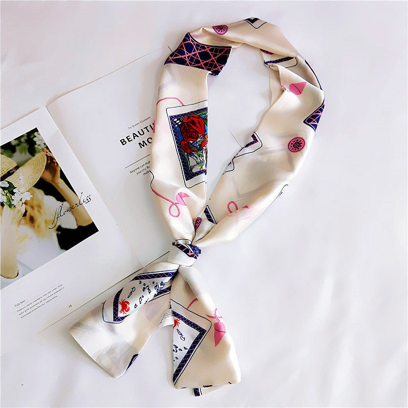 Long Women's Silk Scarf