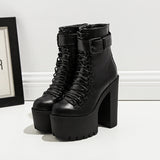 Platform High Heel Short Boots