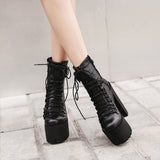 Platform High Heel Short Boots