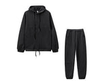Two Piece Fall Winter Hooded And Fleece Sweater Pants