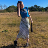 High Waist Slim Wrap Hip Skirt