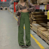 Street High Waist Corduroy Pants