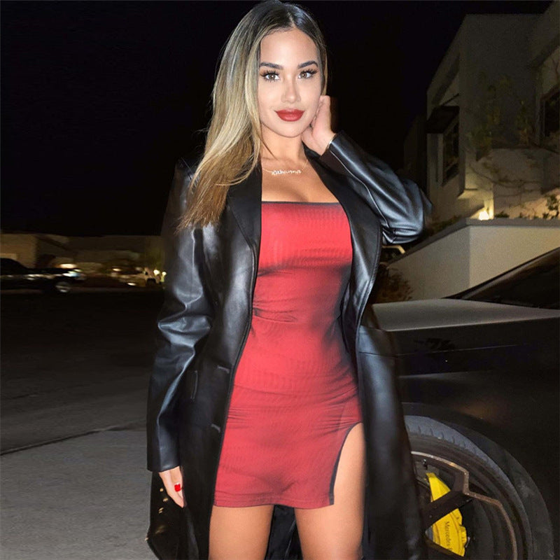 Slim-fit And Split-hip Dress