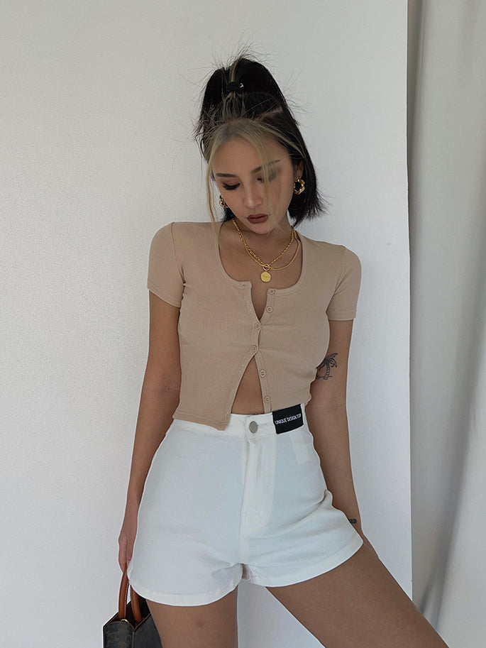 High Waist Denim Shorts