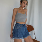 High-waisted Skinny Shorts