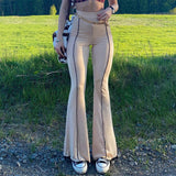 High-waisted Anti-car Line Slim Trousers
