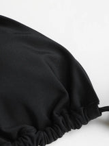 Ensemble bikini triangle noué uni avec détail étoile de mer et dos nu