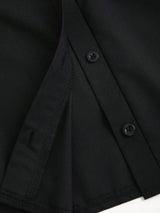 Robe chemise mini ajustée à manches longues