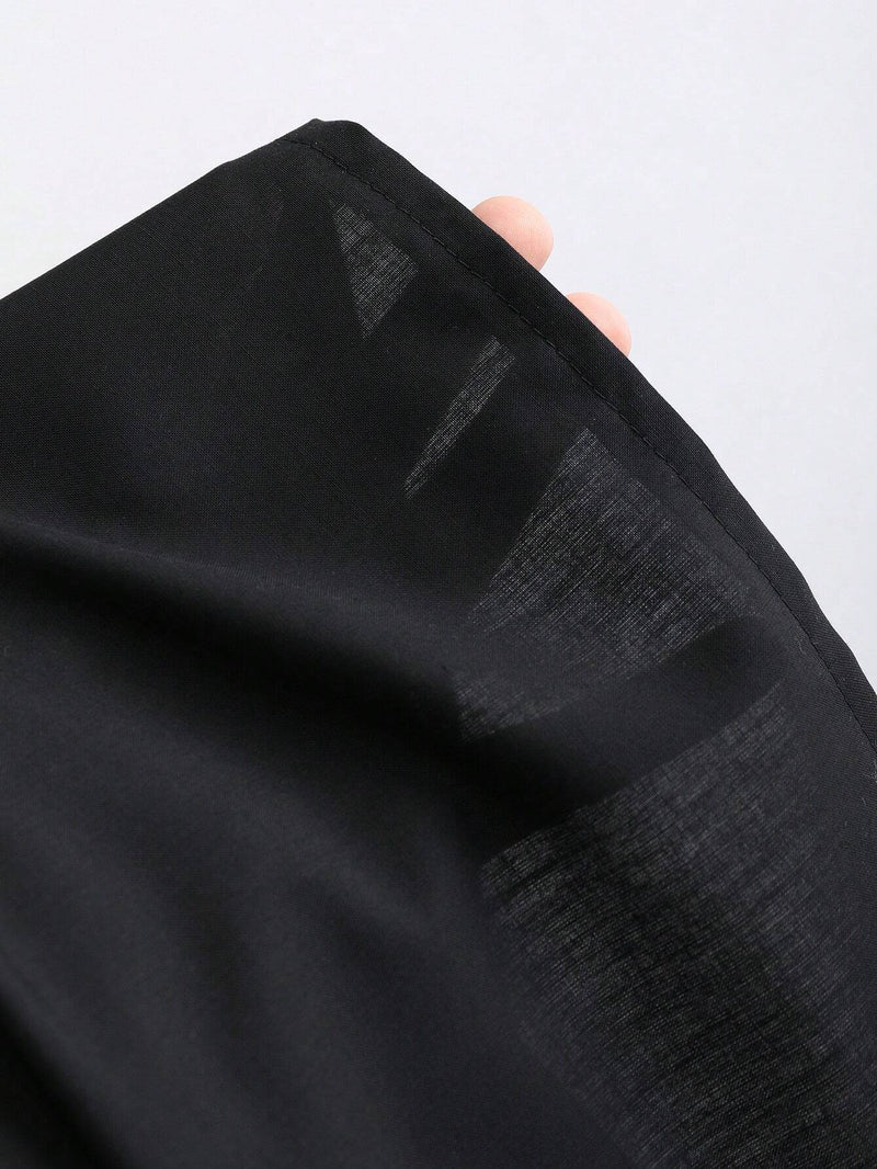 Robe chemise mini ajustée à manches longues