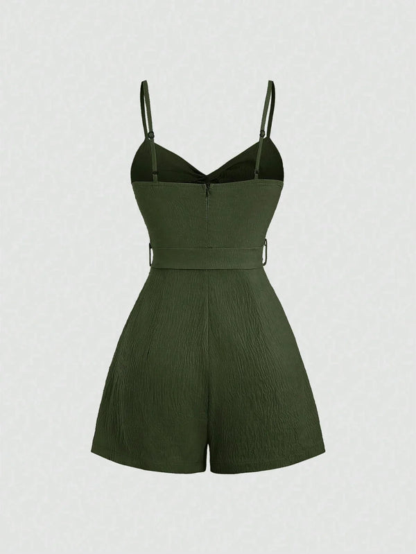 Combinaison dos nu à bretelles fines