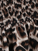 Jupe courte imprimé léopard