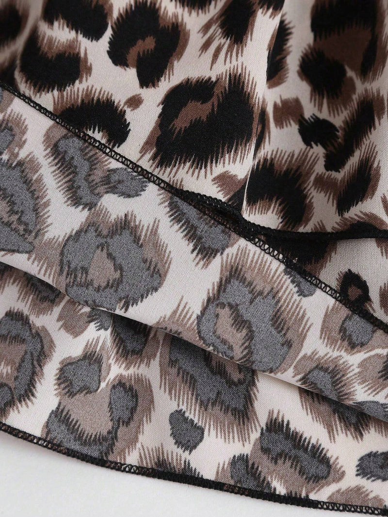 Jupe courte imprimé léopard