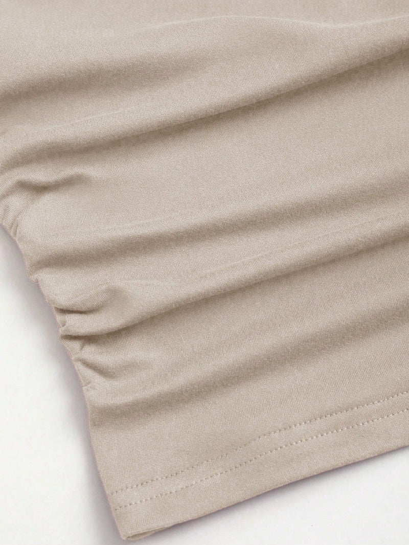 Ensemble top dos nu & jupe fendue longue