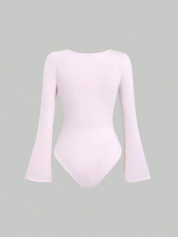 Body manches longues à col rond