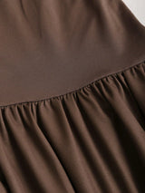 Robe longue asymétrique à une épaule