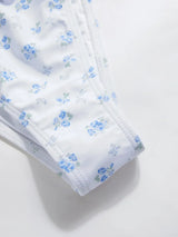 Ensemble tankini floral avec attaches latérales et bretelles réglables