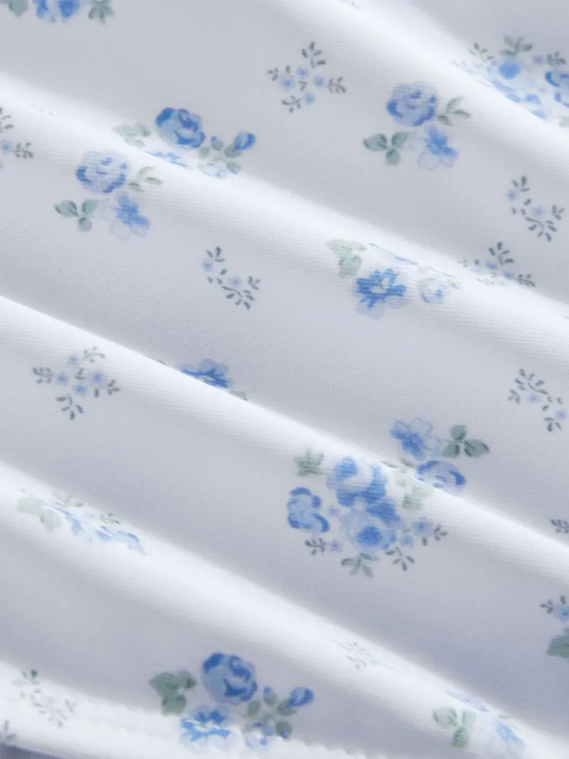 Ensemble tankini floral avec attaches latérales et bretelles réglables