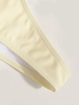 Ensemble bikini noué à cordon avec bretelles