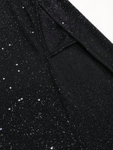 Ensemble top décolleté et jupe fendue