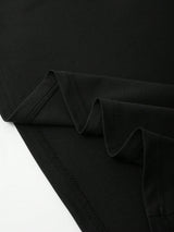 Robe trapèze à col montant sans manches