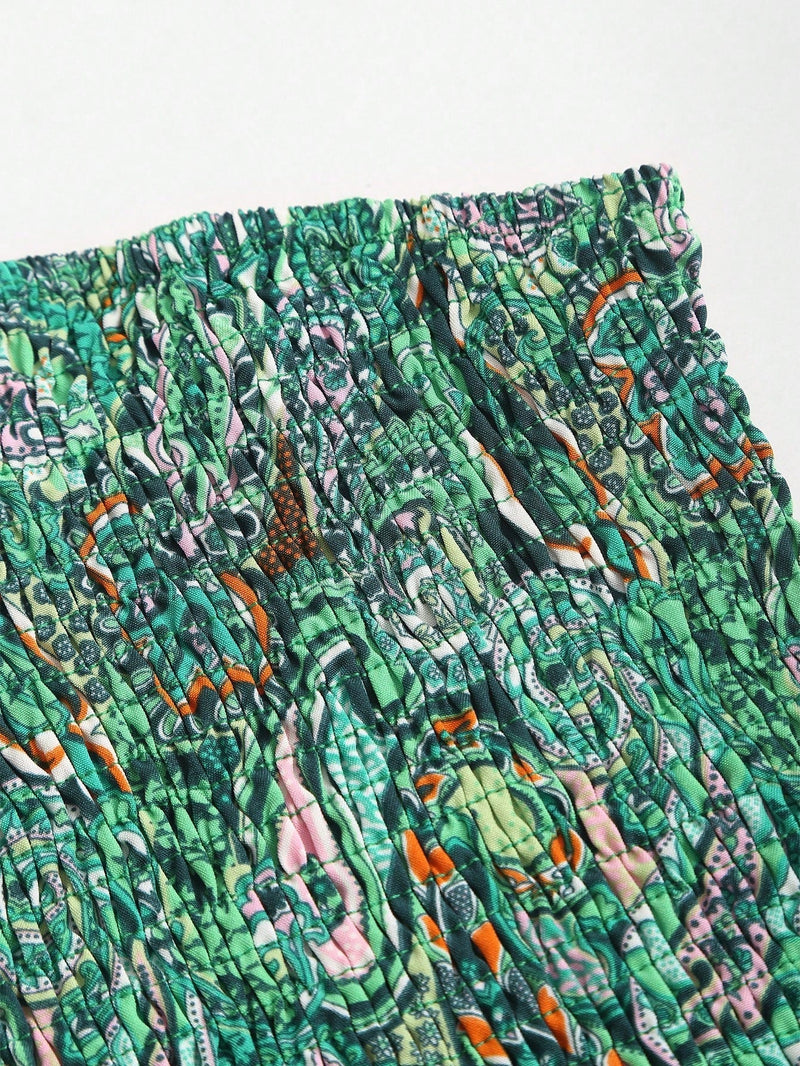 Ensemble Y2K deux pièces imprimé