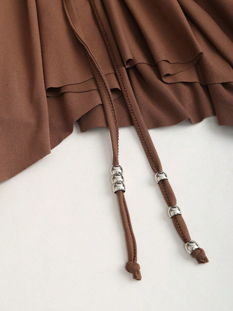 Robe courte asymétrique femme style punk vintage