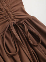 Robe courte asymétrique femme style punk vintage