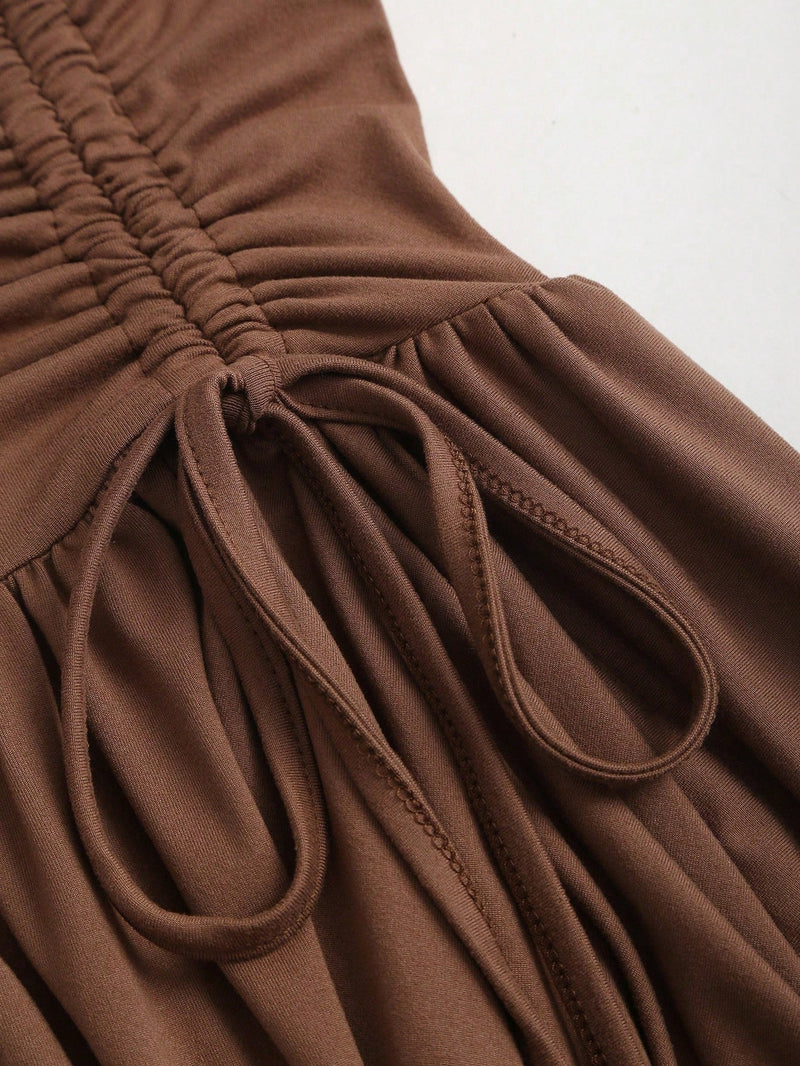 Robe courte asymétrique femme style punk vintage