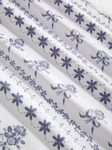 Ensemble bikini triangle col halter à bordures contrastées en dentelle florale