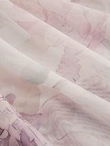 Ensemble bikini floral col V noué avec sarong assorti