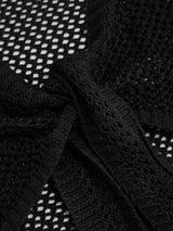 Ensemble transparent à col V avec découpes et coupe oversize