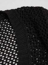 Ensemble transparent à col V avec découpes et coupe oversize