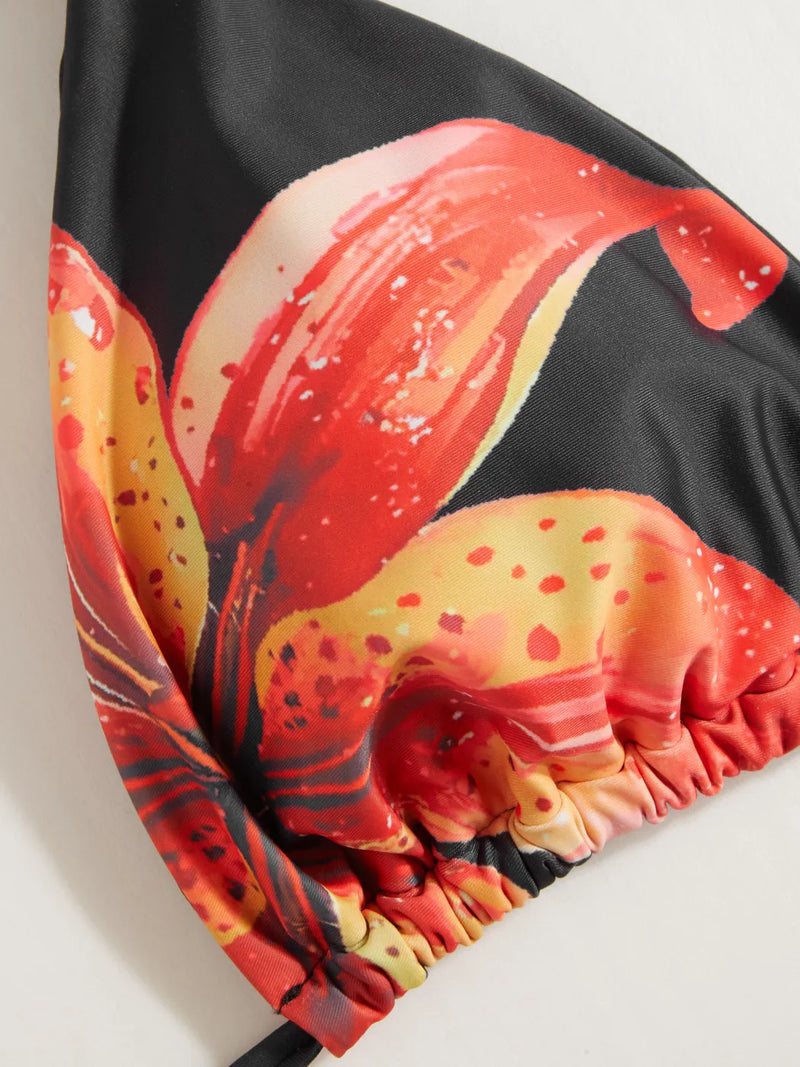 Ensemble bikini fleuri