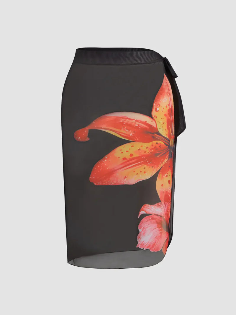 Ensemble bikini fleuri