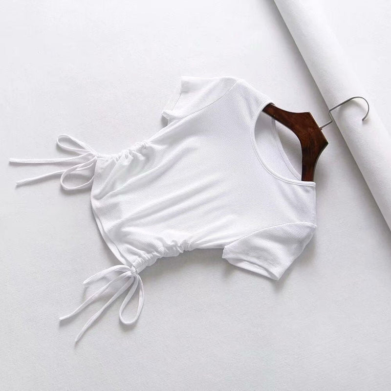 V-neck female short sleeve