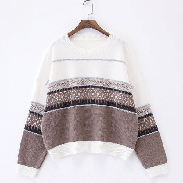 Striped Sweater Retro Chic Top
