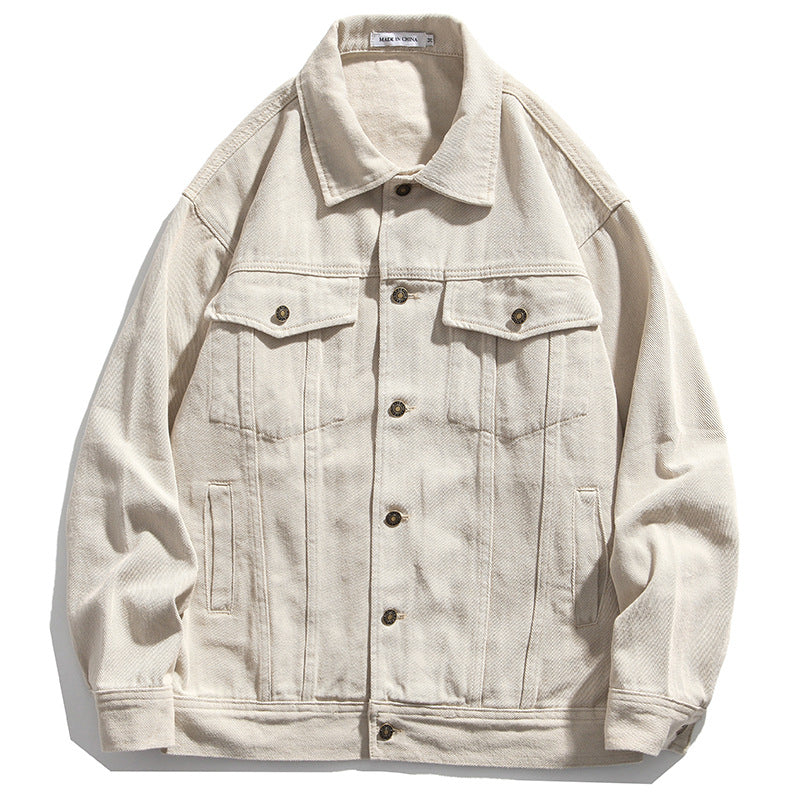 Retro patch loose jacket