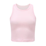 Wild solid color sleeveless vest