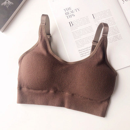 Thread tube top underwear sports bra for girls