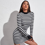 Sexy Slim Slim Half High Collar Dress