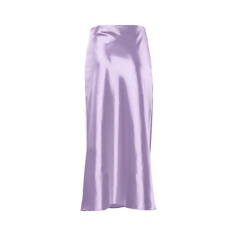 Light silk satin silk Skirt