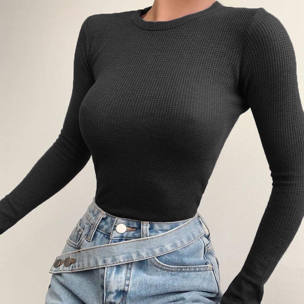 Autumn New Style Waffle Tee