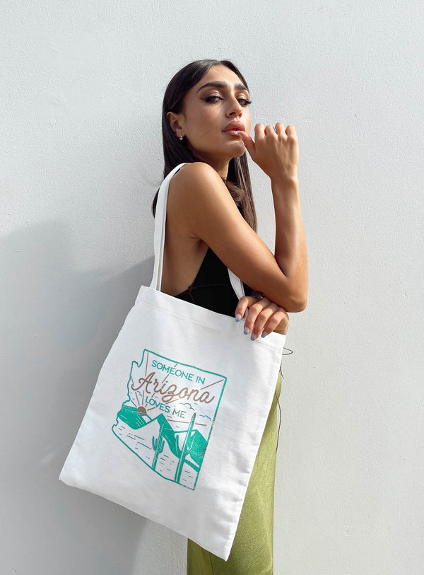 Recycled Cotton Blend Tote Arizona Cream