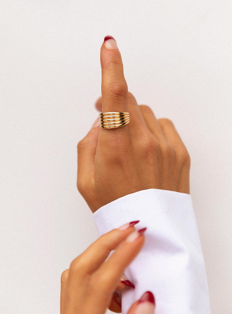 Feeling Free Gold Plated Ring