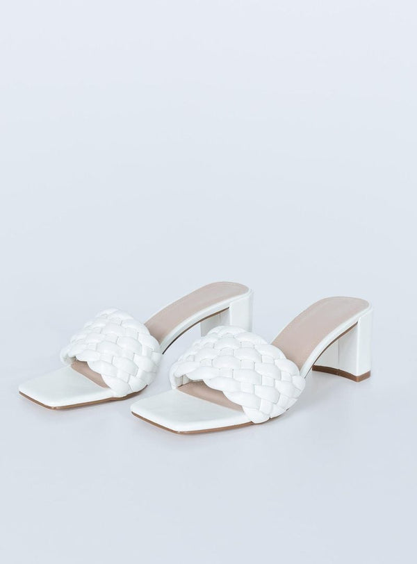 CHIS HEELS WHITE