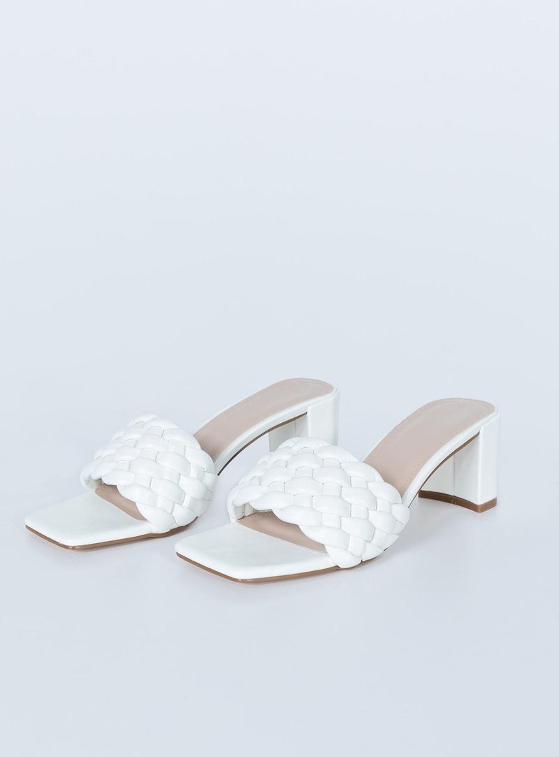 CHIS HEELS WHITE