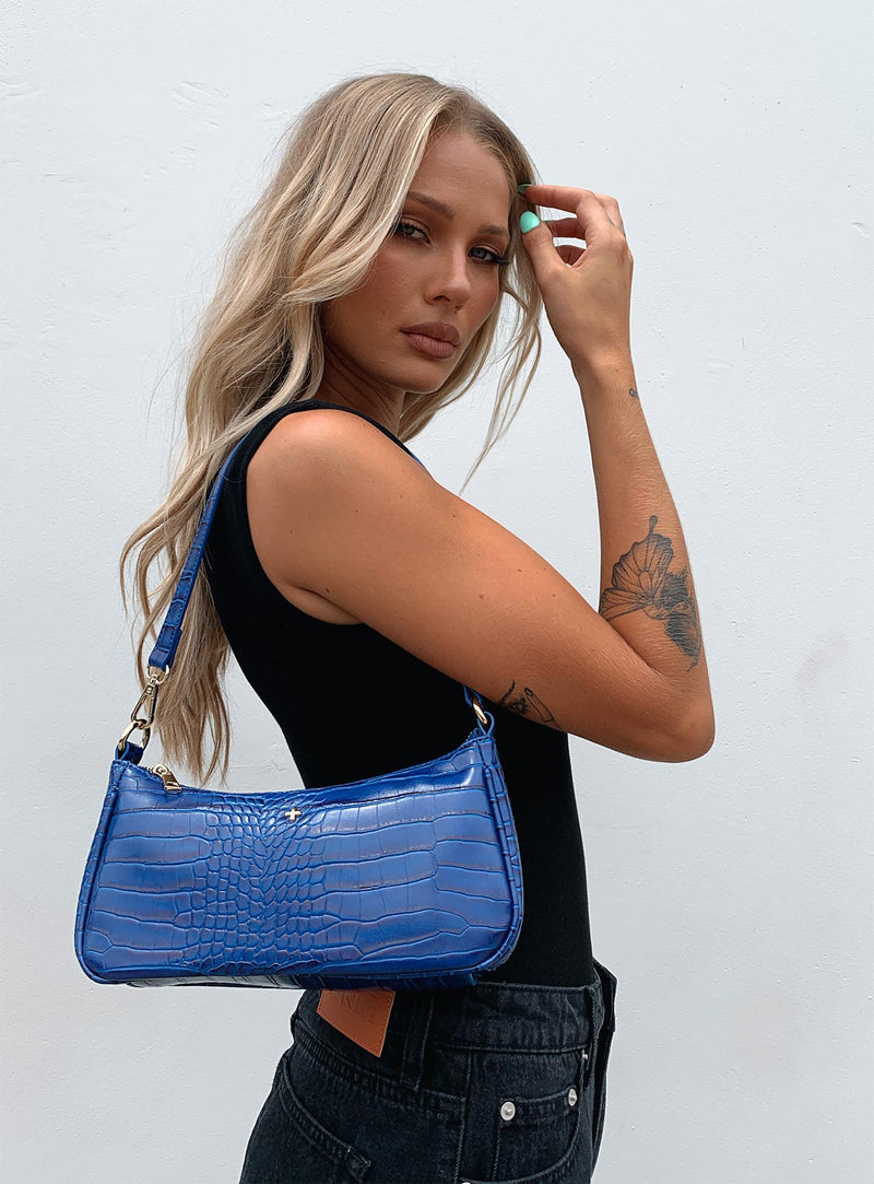 Peta & Jain Piper Cobalt Blue Croc